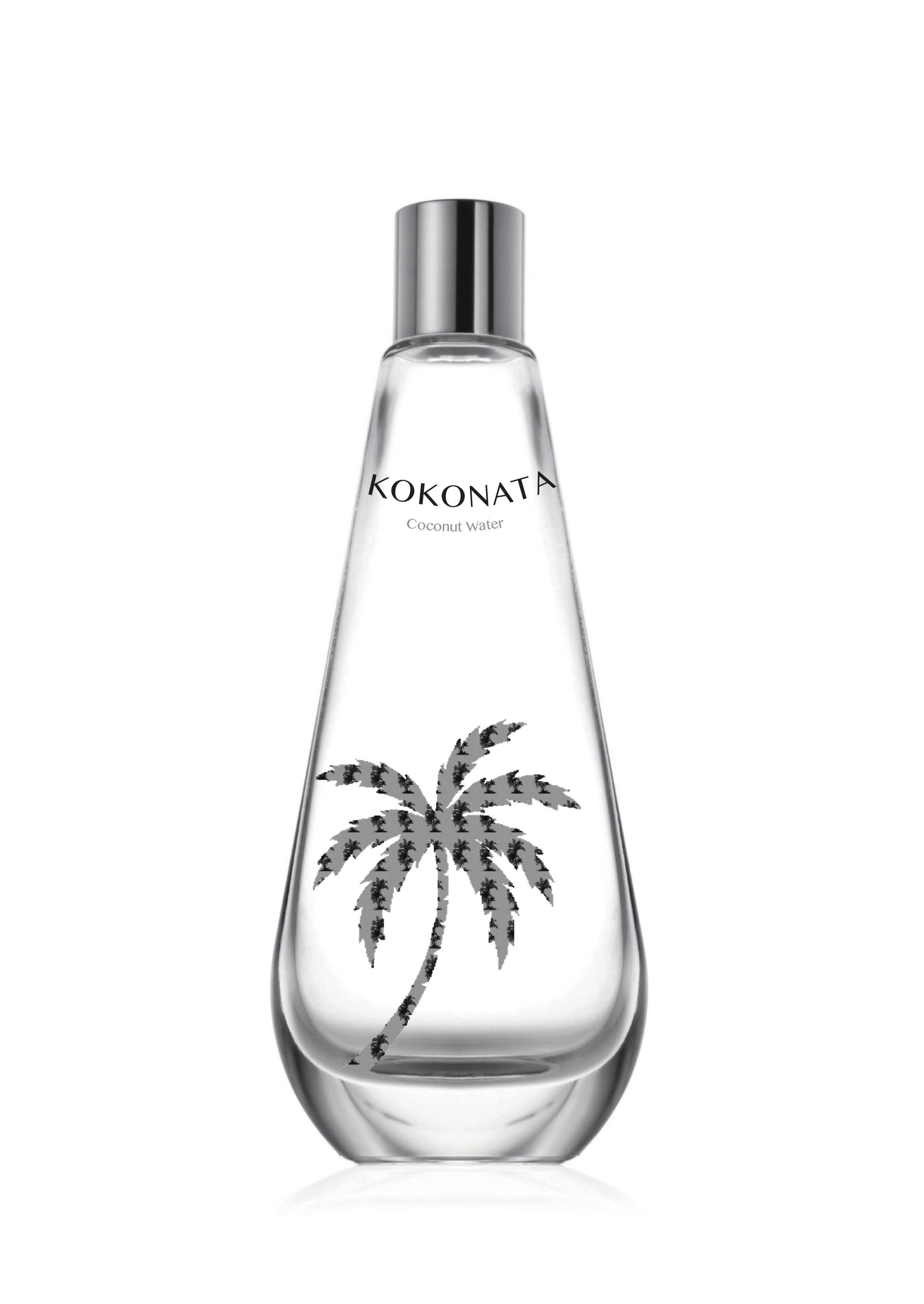 Bottle — palm motif